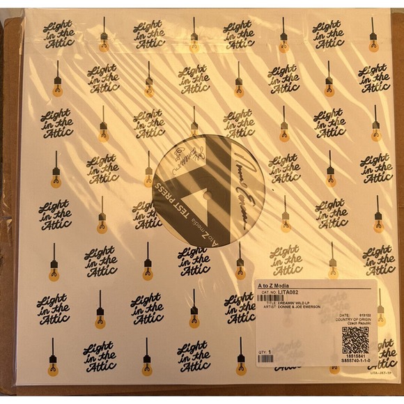 Donnie & Joe Emerson Dreamin' Wild Autographed Test Pressing Light In The Attic